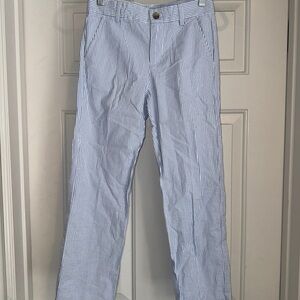 Janie and Jack blue boys seersucker striped pants  Sz 10 NWT